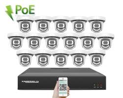 4K PoE IP 16 kamerov set XM-1612D 8MPx, CZ menu - 38690 K