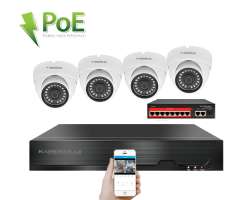 IP 4 kamerov� set  s extern�m PoE XM-402B-Ext. 4MPx, CZ menu - 8290 K�