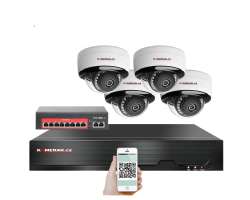 4K IP 4 kamerov set s externm PoE XM-405D-Ext. 8MPx, CZ menu - 10690 K