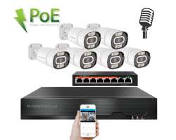 IP 6 kamerov set s externm PoE XM-603B-Ext. 4MPx, CZ menu - 10690 K