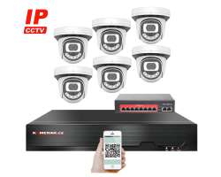 IP 6 kamerov set  s externm PoE XM-612B-Ext. 4MPx, CZ menu - 10990 K
