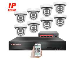 IP 8 kamerov set  s externm PoE XM-812B-Ext. 4MPx, CZ menu - 13390 K