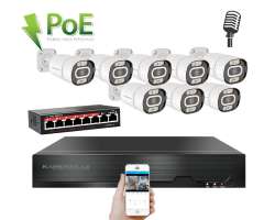 IP 8 kamerov set s externm PoE XM-803D-Ext. 8MPx, CZ menu - 18490 K