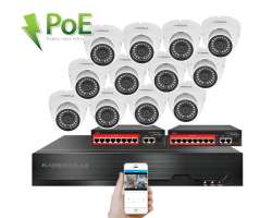 IP 12 kamerov� set s extern�m PoE XM-1202B-Ext. 4MPx, CZ menu - 20390 K�