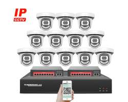 4K IP 12 kamerov set s externm PoE XM-1212D-Ext. 8MPx, CZ menu - 26990 K