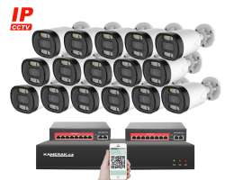 IP 16 kamerov set s externm PoE XM-1613B-Ext. 4MPx, CZ menu - 25590 K