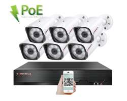 4K PoE IP 6 kamerov set XM-601D 8MPx, CZ menu - 15090 K