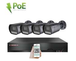 4K PoE IP 4 kamerov set XM-410D 8MPx, mikrofon, CZ menu - 10390 K