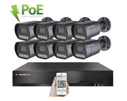 4K PoE IP 8 kamerov set XM-810D 8MPx, mikrofon, CZ menu - 19190 K
