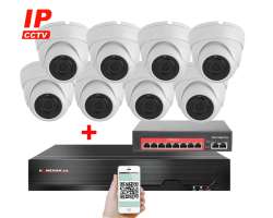 IP 8 kamerov set s externm PoE XM-802B-Ext. 4MPx, CZ menu - 13390 K