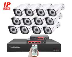 IP 12 kamerov set s externm PoE XM-1201B-Ext. 4MPx, CZ menu - 20490 K