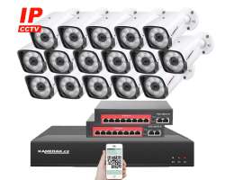 IP 16 kamerov set s externm PoE XM-1601B-Ext. 4MPx, CZ menu - 25990 K