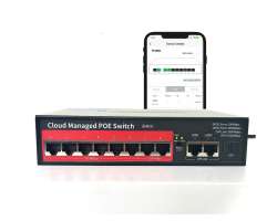 POE Switch PS308G 10port RJ45 (8*PoE 100Mbps +2*uplink 100/1000Mbps) IEEE 802.3 af/at - 1390 K