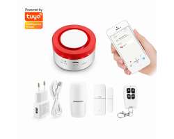 WiFi chytr domovn bezdrtov alarm PST-H1 s vkonnou sirnou  pro Android,iOS - 998 K