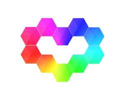 Tuya Smart WiFi Hexagonln LED Svtidlo  - 1298 K