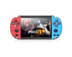 P�enosn� hern� konzole X7 Plus 5.1 LCD, 8GB, 10 000 vestav�n�ch her, modro�erven� - 1398 K�