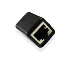 RJ45 Ethernet spojovac konektor spojka black - 48 K
