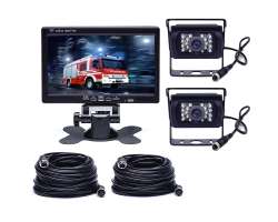 Parkovac systm TRUCK F0505C1-AHD, 2x 18IR LED kamera s 7" LCD displejem na palubku - 2398 K
