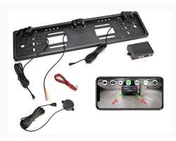 WiFi Parkovac� kamera v dr��ku SPZ se senzory vzd�lenosti pro mobiln� telefon - 1580 K�