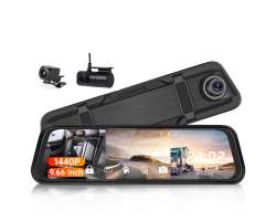 Du�ln� kamera W8154 9.66"LCD ve zp�tn�m zrc�tku s p�edn�, parkovac� a interi�rovou kamerou - 2080 K�