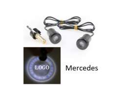 LED logo MERCEDES UNI 2 ks uvítacích světel do dveří - 288 Kč