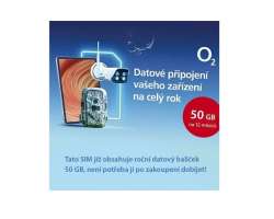 O2 datov SIM karta predplacen 50GB dat na rok - 990 K