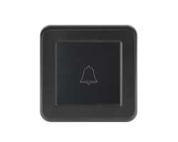 UNIC Zvonek vetn rmeku plast ern - 84 K