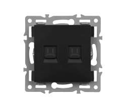 UNIC modul zsuvka MDZ2RJ45CAT5 Zsuvka 2xRJ45 cat5,ern pro rmeek 82mm - 69 K