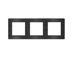 UNIC Rmeek 224mm pro 3 moduly, slitina hlinku ern - 228 K