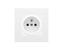 SRAN Elektrick� z�suvka 230V b�l� plast - 88 K�