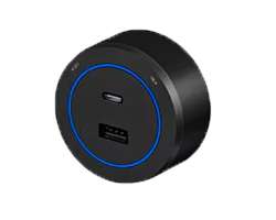 VoltLine zsuvkov modul USB+USB-C ern (68x30mm) pro nstnn lity - 288 K