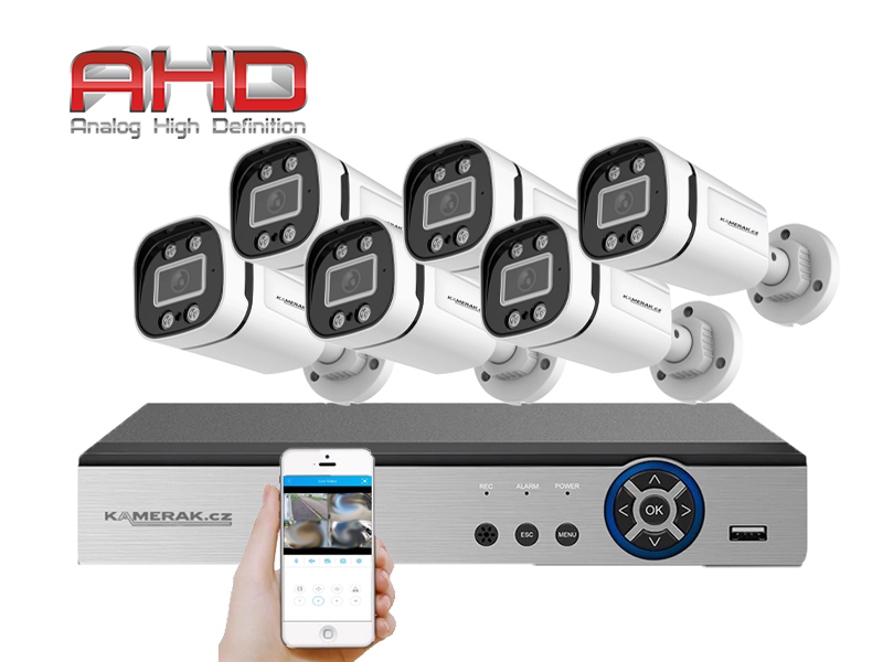 6 kamerov systm AHD WN6-59A 2Mpx