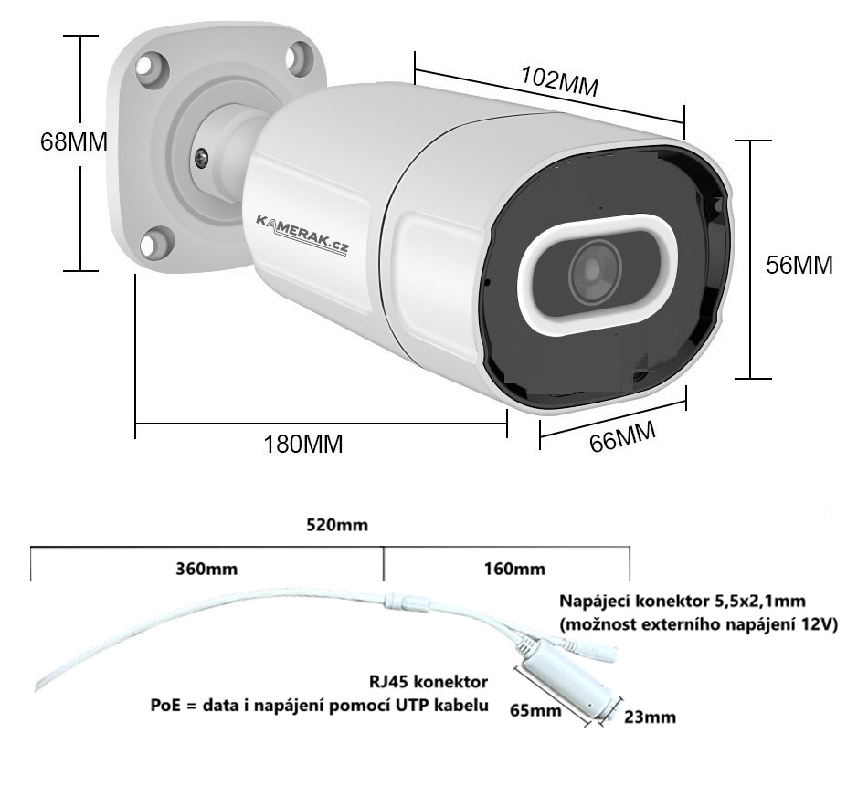 IP kamera  nabdne zznam v 4MPx rozlien