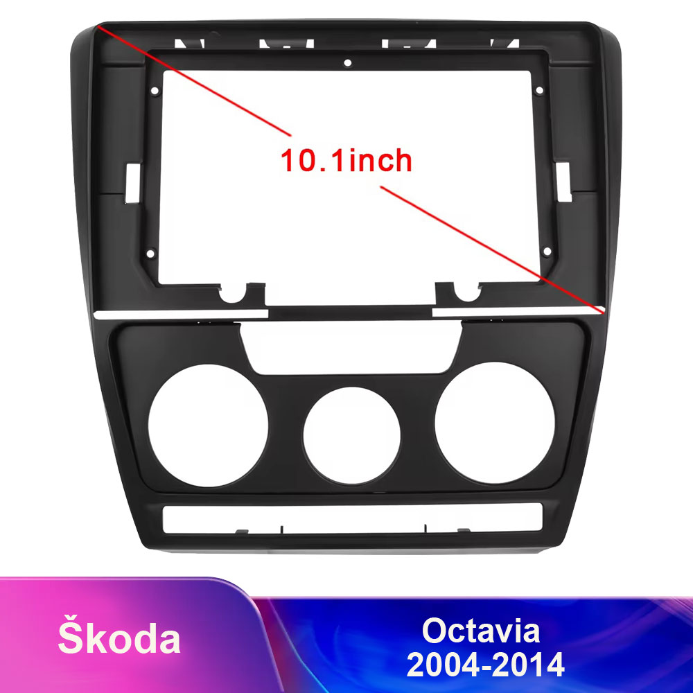 Redukn rmeek A7783 pro autordio 10,1 palc pro koda Octavia 2004-2014 black