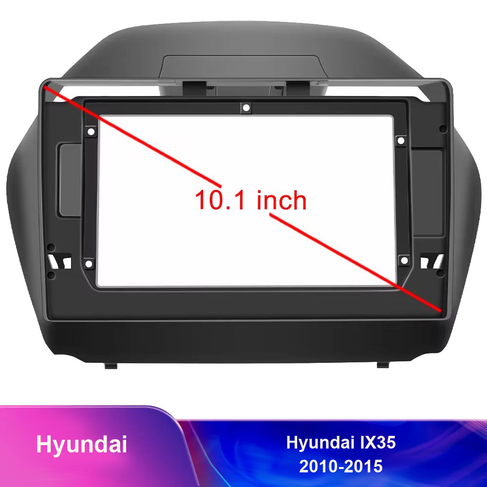 Redukn rmeek A7146 pro autordio 10,1 palce, pro Hyundai IX35 2010-2015 (matn ern) 
