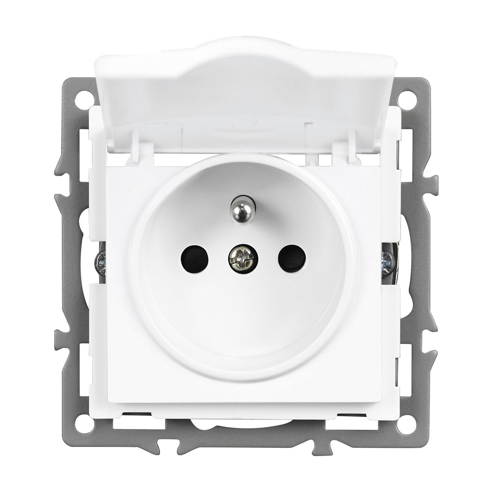 UNIC modul zsuvka MDZ230VIP44 16A s krytem, bl do rmeku 82mm