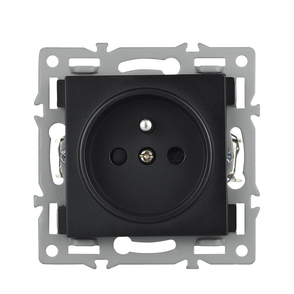 Modul zsuvka 230V ern do rmeku 82mm