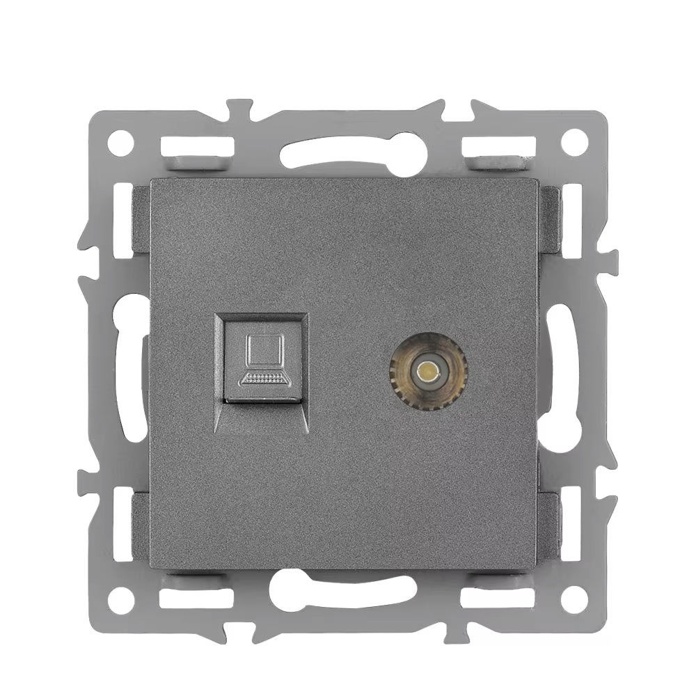 UNIC Modul MDNRJ45+TV Zsuvka RJ45+TV plast ed do rmeku